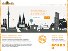 Tablet Screenshot of bed-and-breakfast.de